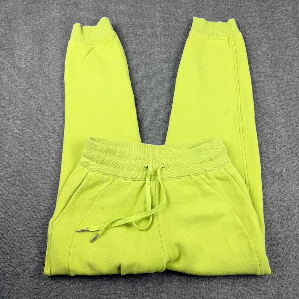 Lululemon Scuba High-Rise Jogger 7/8 Length Size 2 Lemon Neon Yellow LW5CVAS